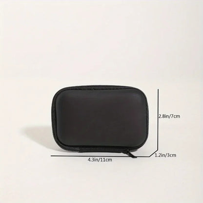 Stylish Eva Headphone Data Cable Storage Hard Drive Bag Simple Portable Charger Headphone Zipper Box