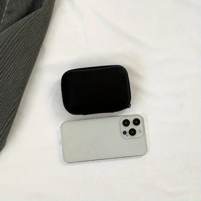 Stylish Eva Headphone Data Cable Storage Hard Drive Bag Simple Portable Charger Headphone Zipper Box